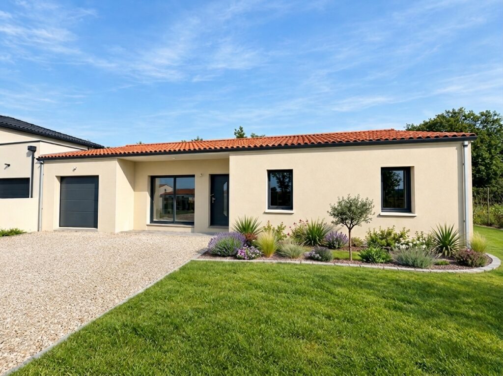 Maison témoin des Pavillons du Bocage à Cholet, maison traditionnelle de plain-pied