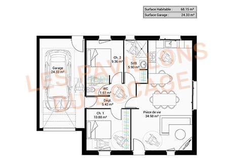 Plans de maisons traditionnelles en Vendée et Deux-Sèvres - Les Pavillons du Bocage