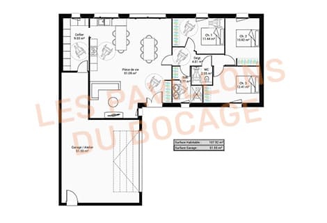 Plans de maisons traditionnelles en Vendée et Deux-Sèvres - Les Pavillons du Bocage