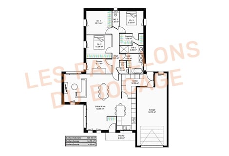 Plans de maisons traditionnelles en Vendée et Deux-Sèvres - Les Pavillons du Bocage